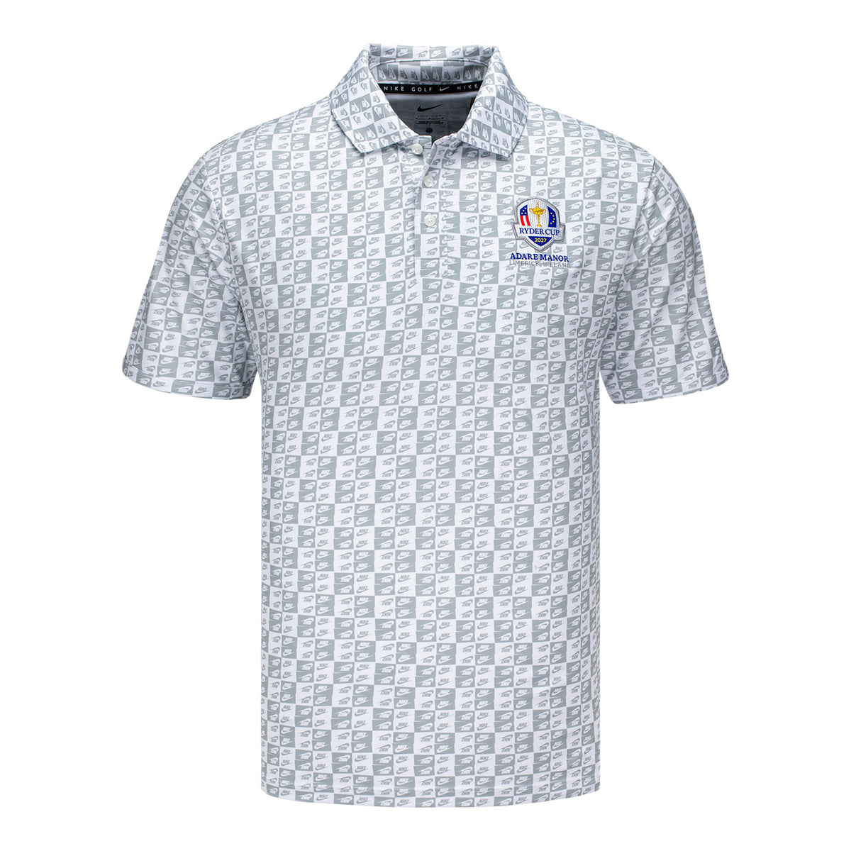 Nike 2027 Ryder Cup Par Polo in White - Front View