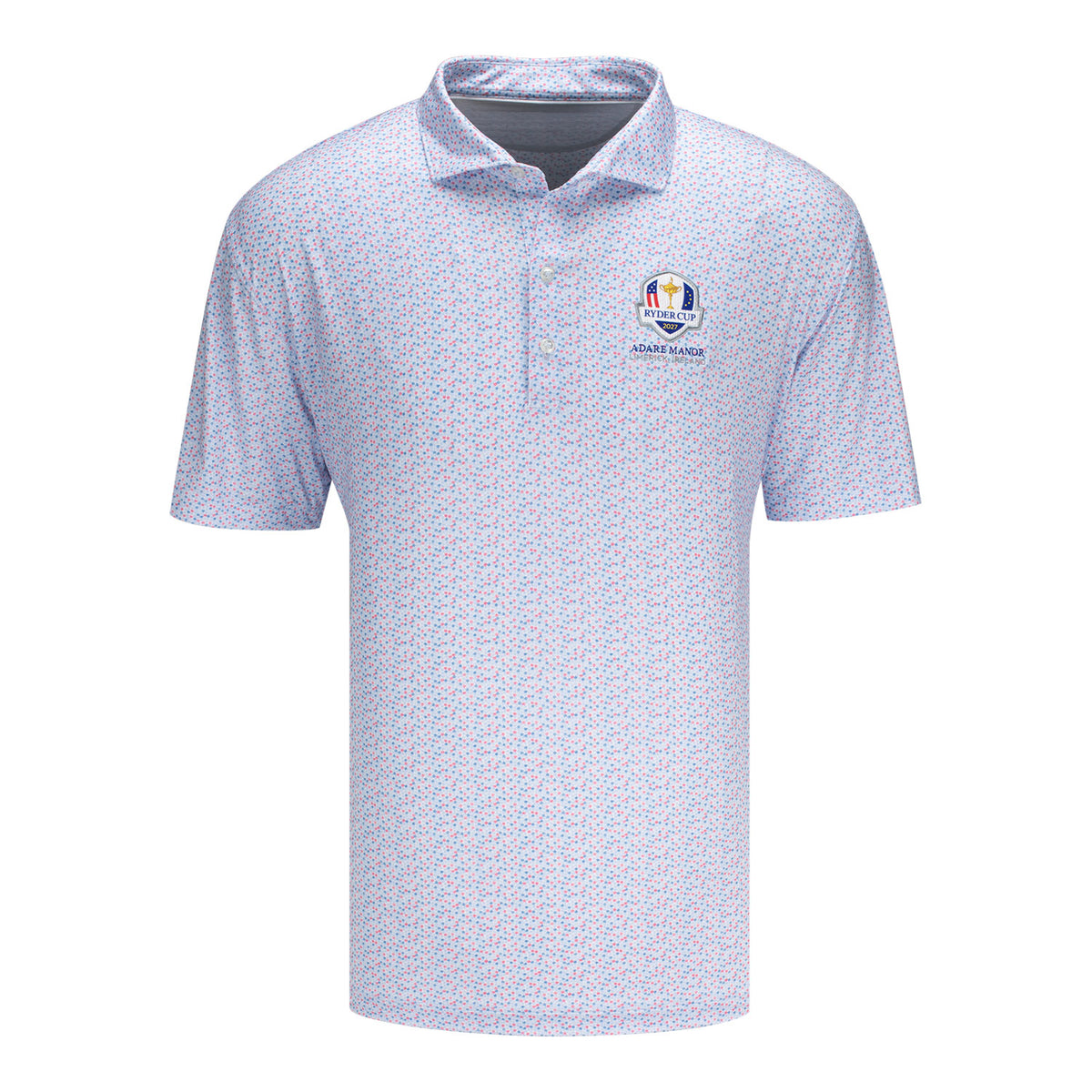 Johnnie-O 2027 Ryder Cup Petals Print Polo in Kona - Front