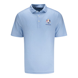 Cutter & Buck 2027 Ryder Cup Diamond Dot Polo in Tour Blue - Front