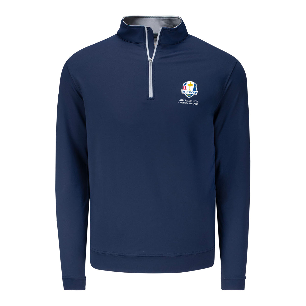 Peter Millar 2027 Ryder Cup Perth Quarter Zip in Navy - Front View