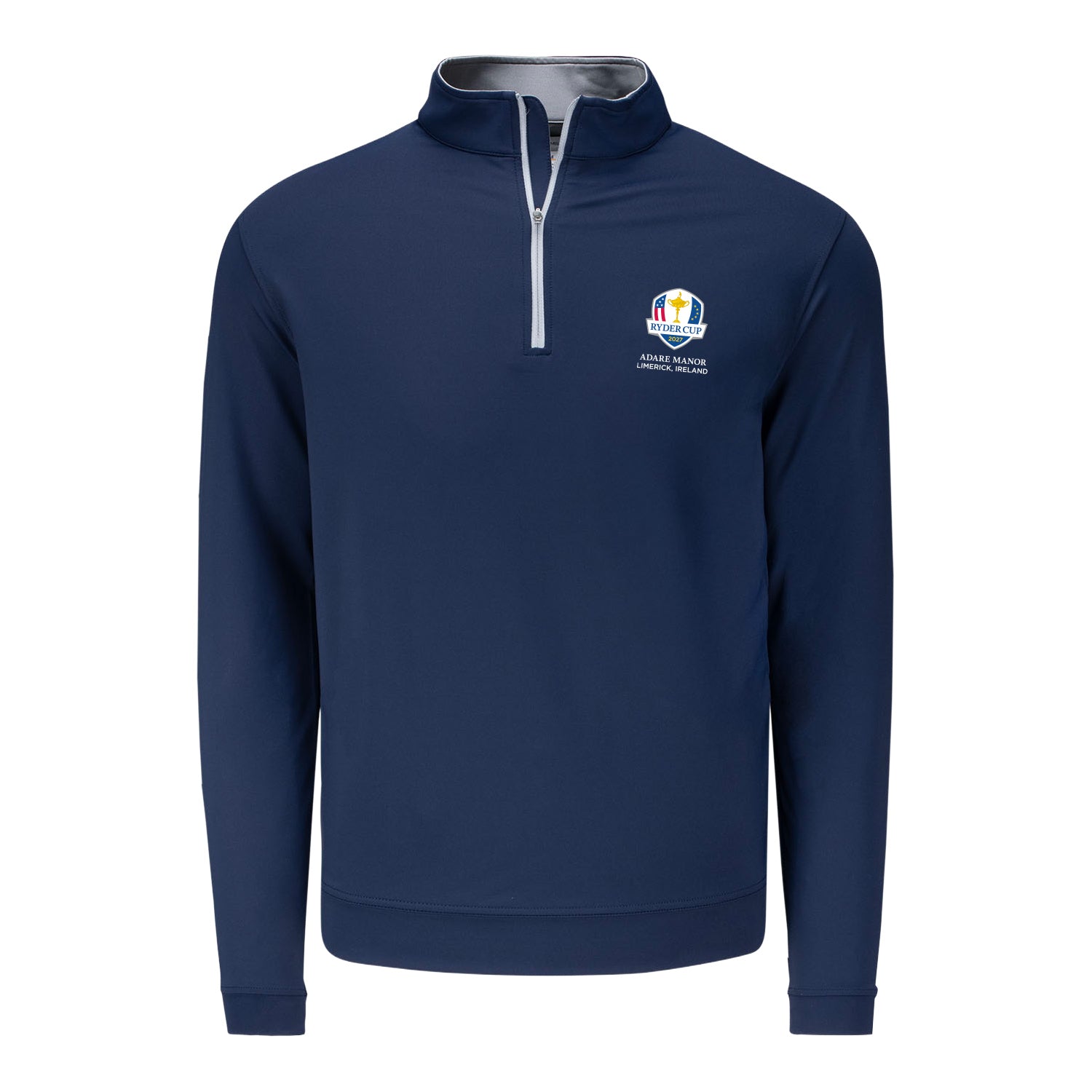 Peter Millar 2027 Ryder Cup Perth Quarter Zip in Navy - Front View