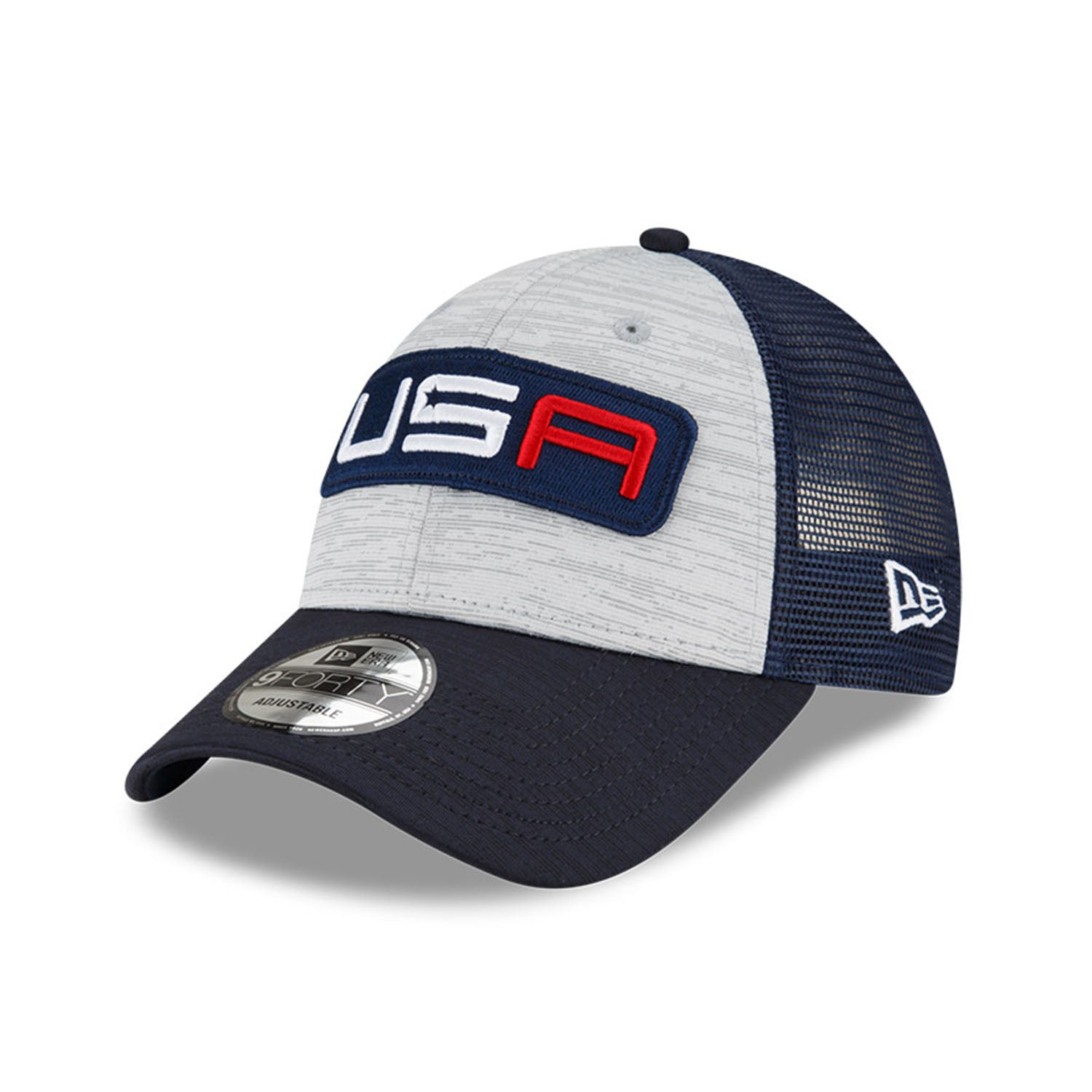 New Era 2023 Ryder Cup Friday 9Forty Hat in Grey Blue- Front View