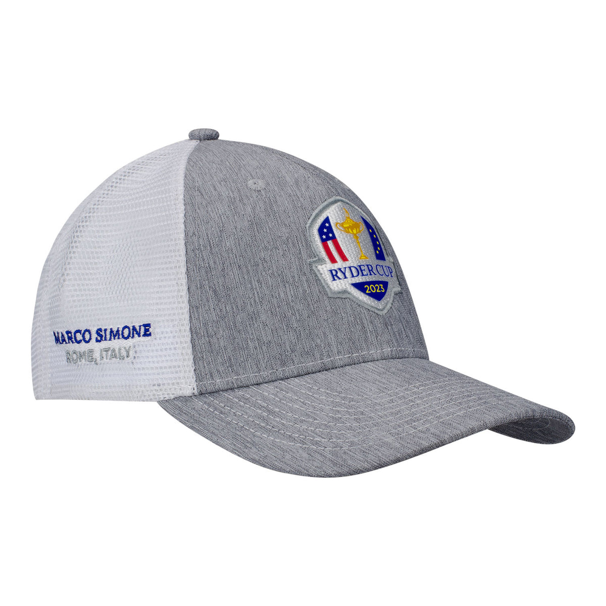 Ahead 2023 Ryder Cup Hat in Grey &amp; White- Side View