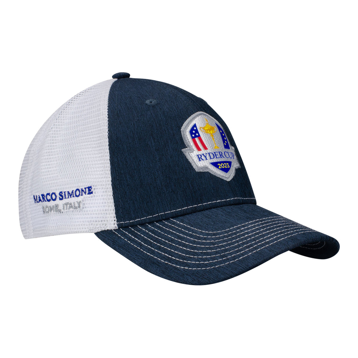 Ahead 2023 Ryder Cup Hat in Navy &amp; White- Side View