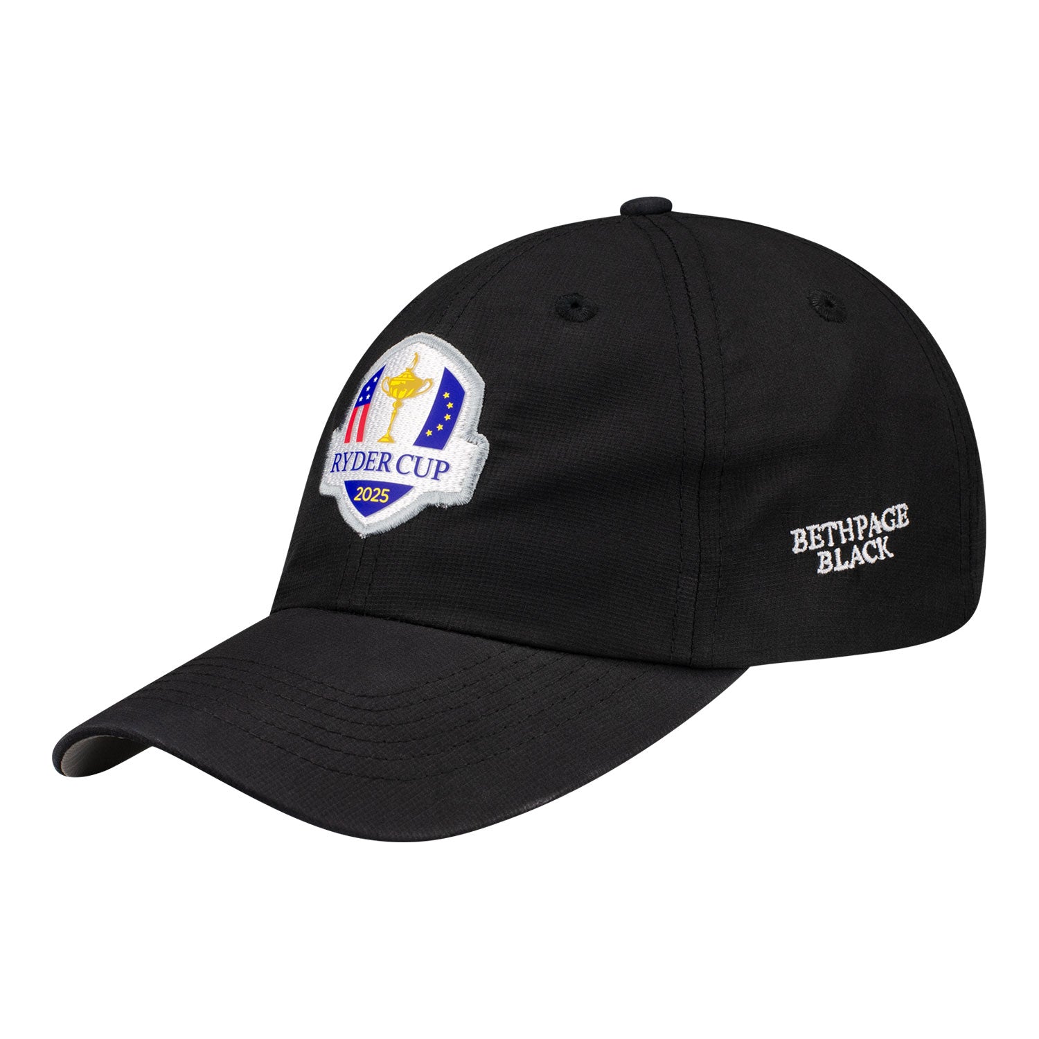 Imperial 2025 Ryder Cup Performance Hat in Black - Angled Front Left View