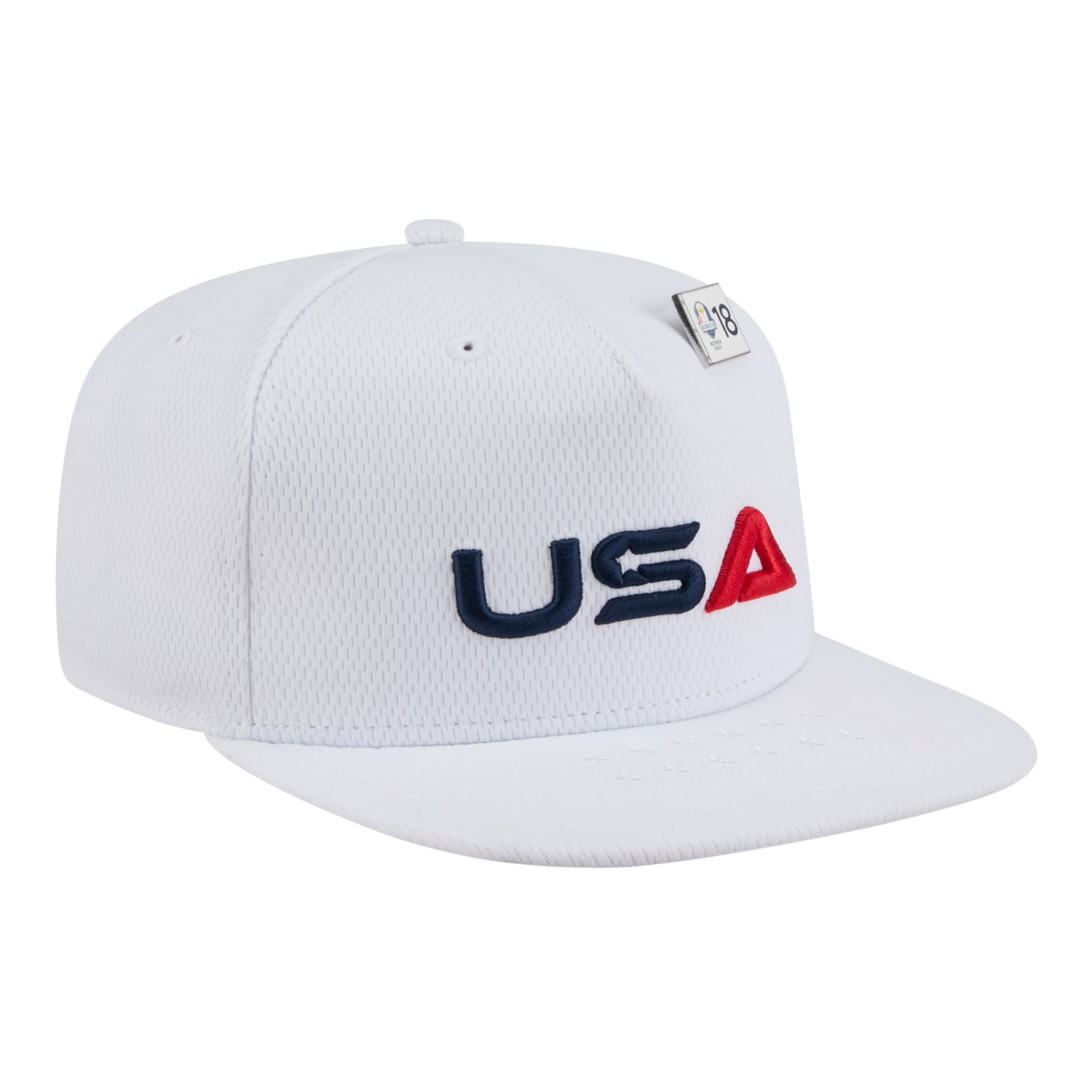 New Era 2025 Ryder Cup Team 59Fifty A-Frame Hat in White - Angled Front Left View