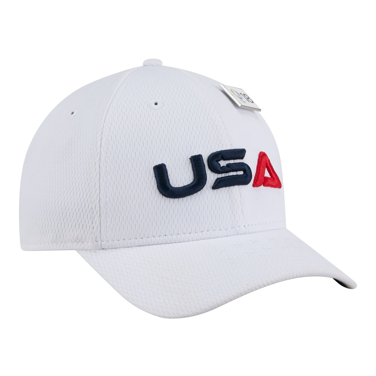 New Era 2025 Ryder Cup Team 9Forty Mid-Crown in White - Angled Front Right View