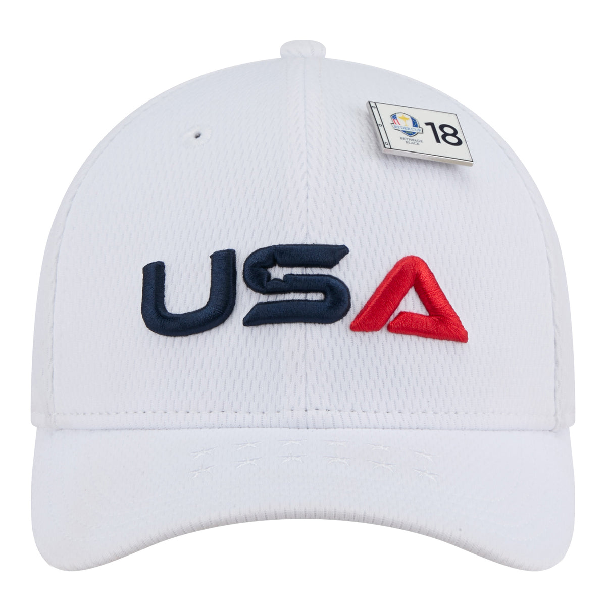 New Era 2025 Ryder Cup Team 9Forty Mid-Crown in White - Front View