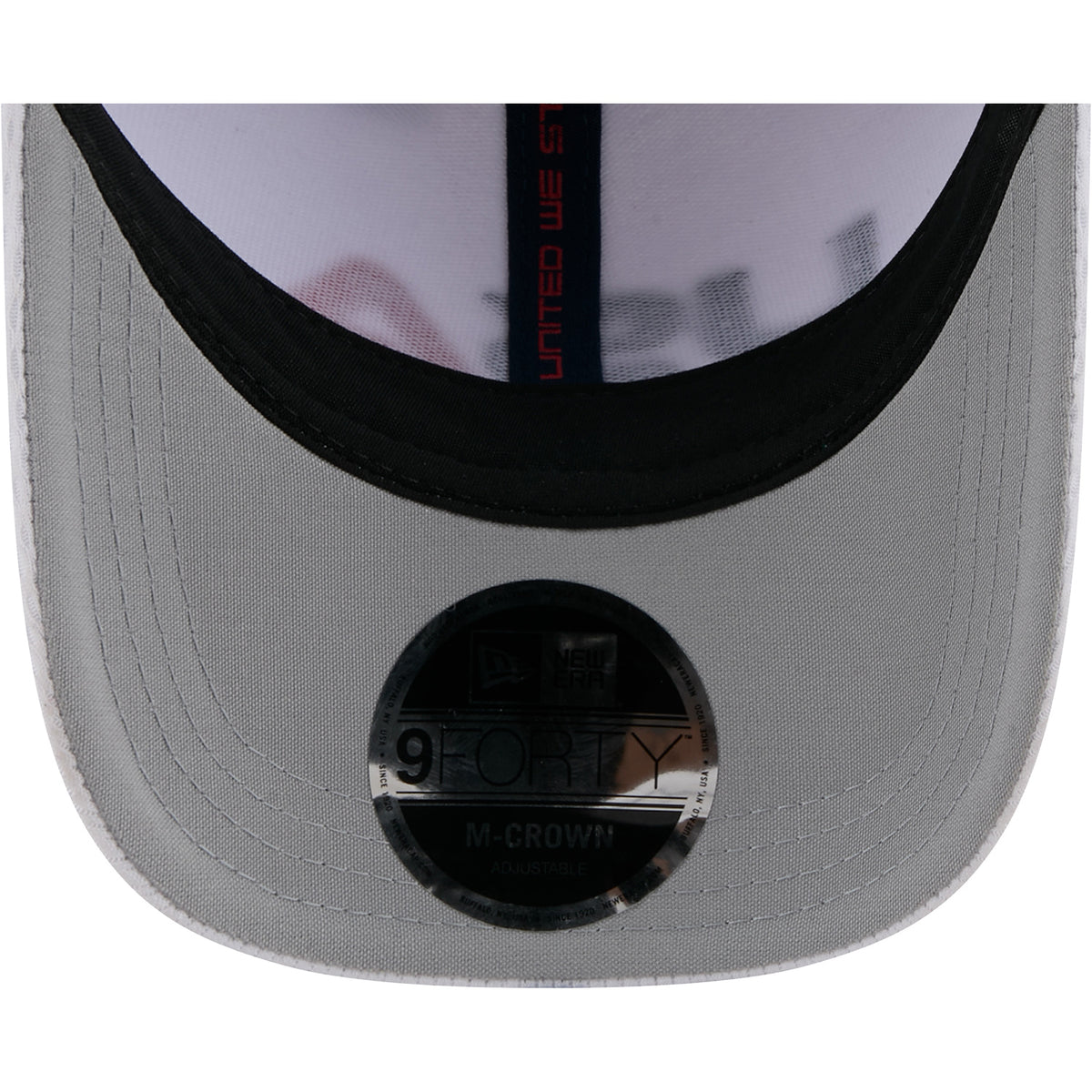 New Era 2025 Ryder Cup Team 9Forty Mid-Crown in White - Undervisor View