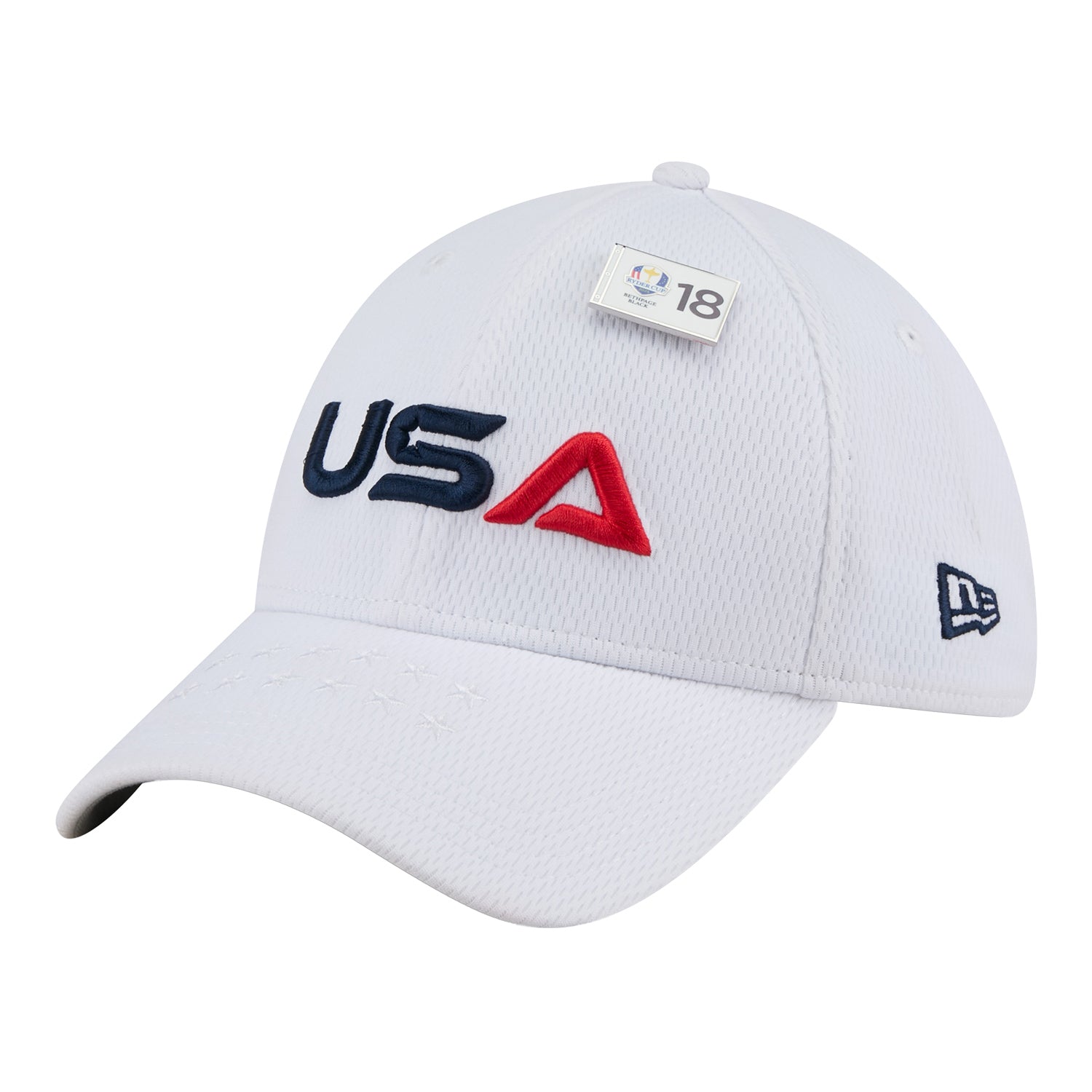 New Era 2025 Ryder Cup Team 39Thirty Hat in White - Angled Front Left View
