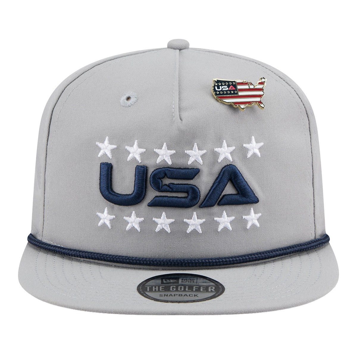 New Era 2025 Ryder Cup Team Golfer in Light Grey - Front View