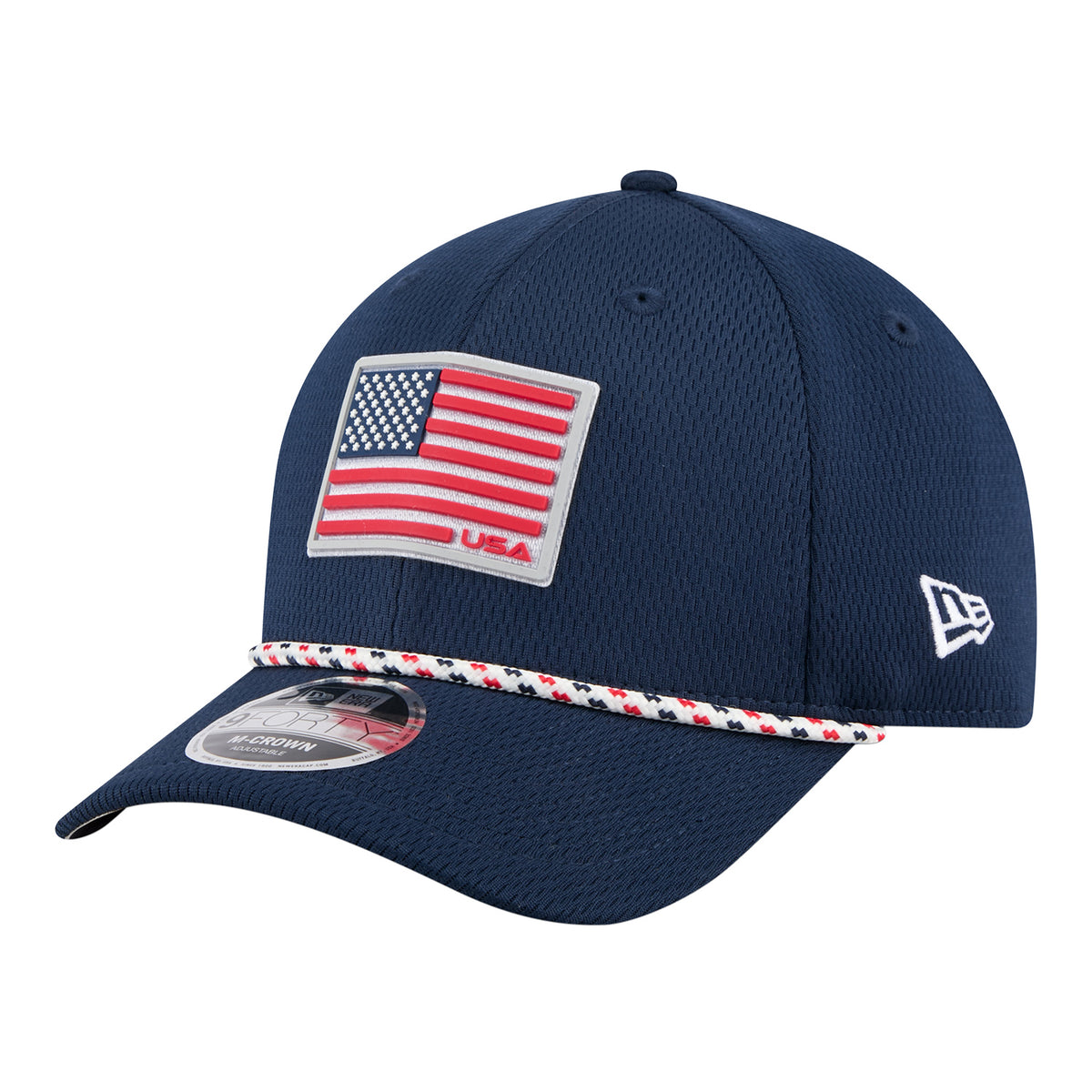New Era 2025 Ryder Cup Team 9Forty Mid-Crown in Navy - Angled Front Left View