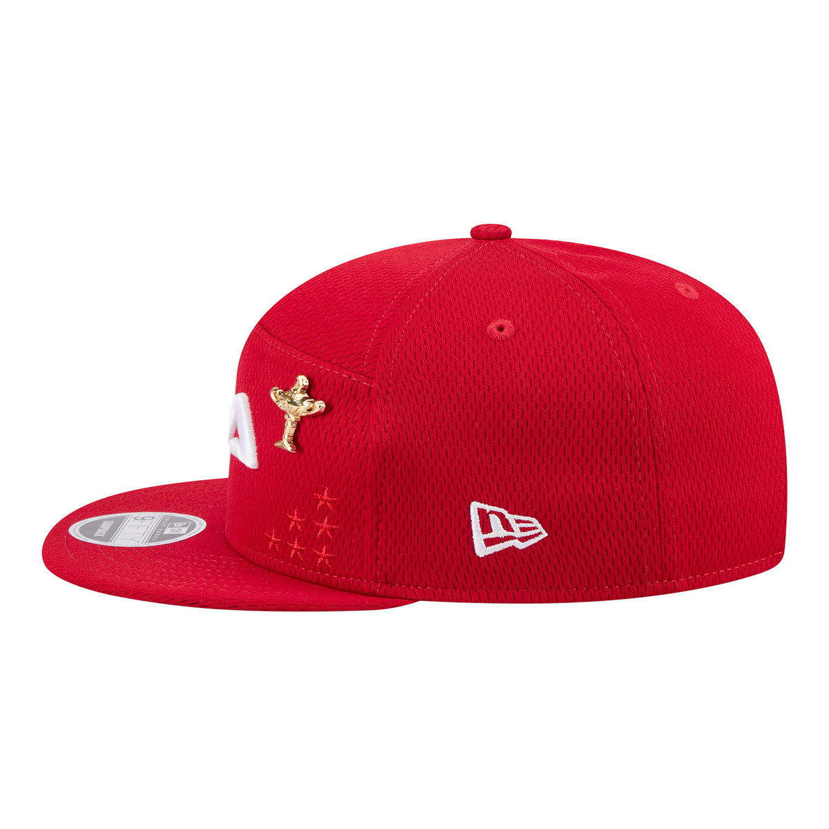 New Era 2025 Ryder Cup Team 9Fifty Split Panel in Red - Left Side View