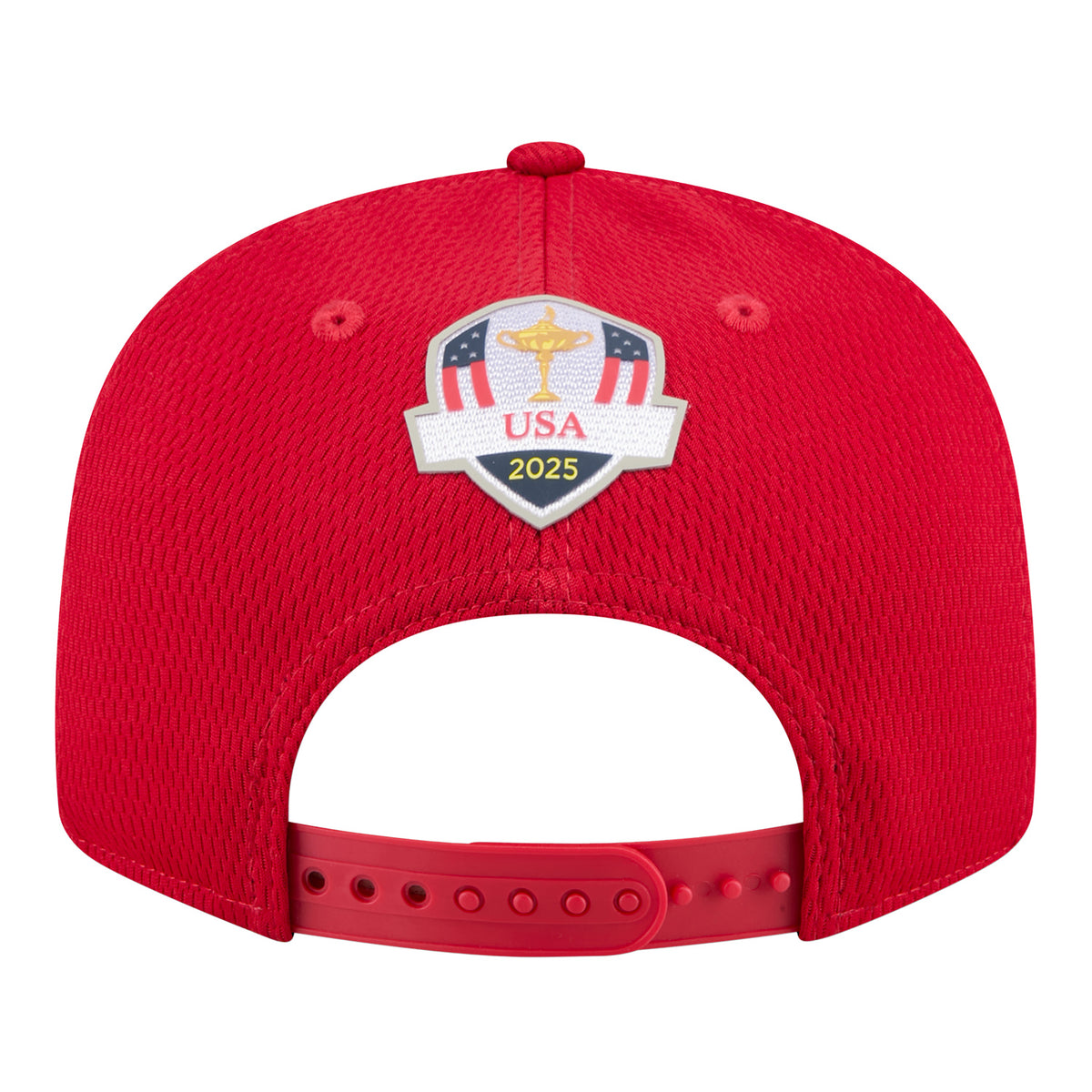 New Era 2025 Ryder Cup Team 9Fifty Split Panel in Red - Back View