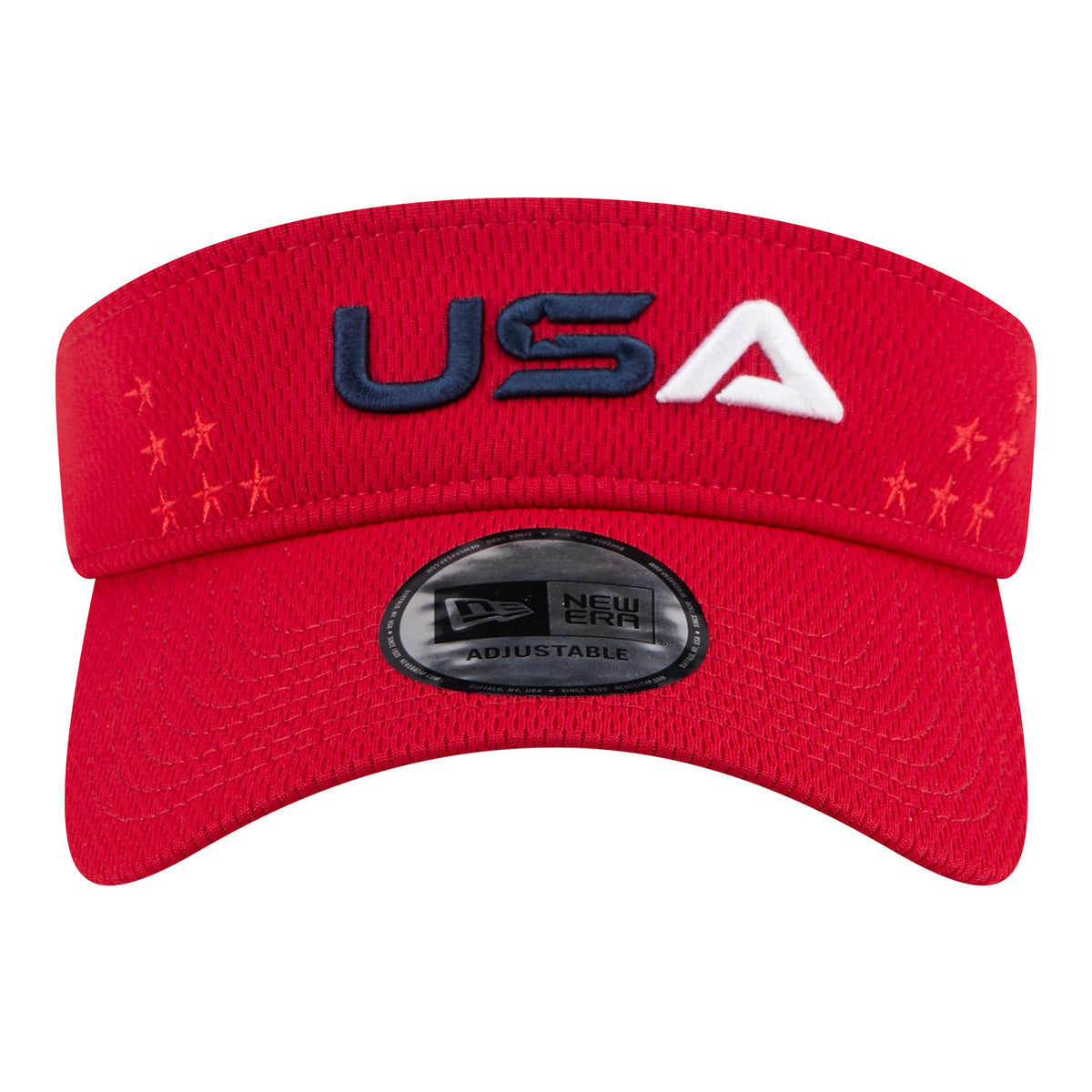 New Era 2025 Ryder Cup Team Visor in Red - Front View