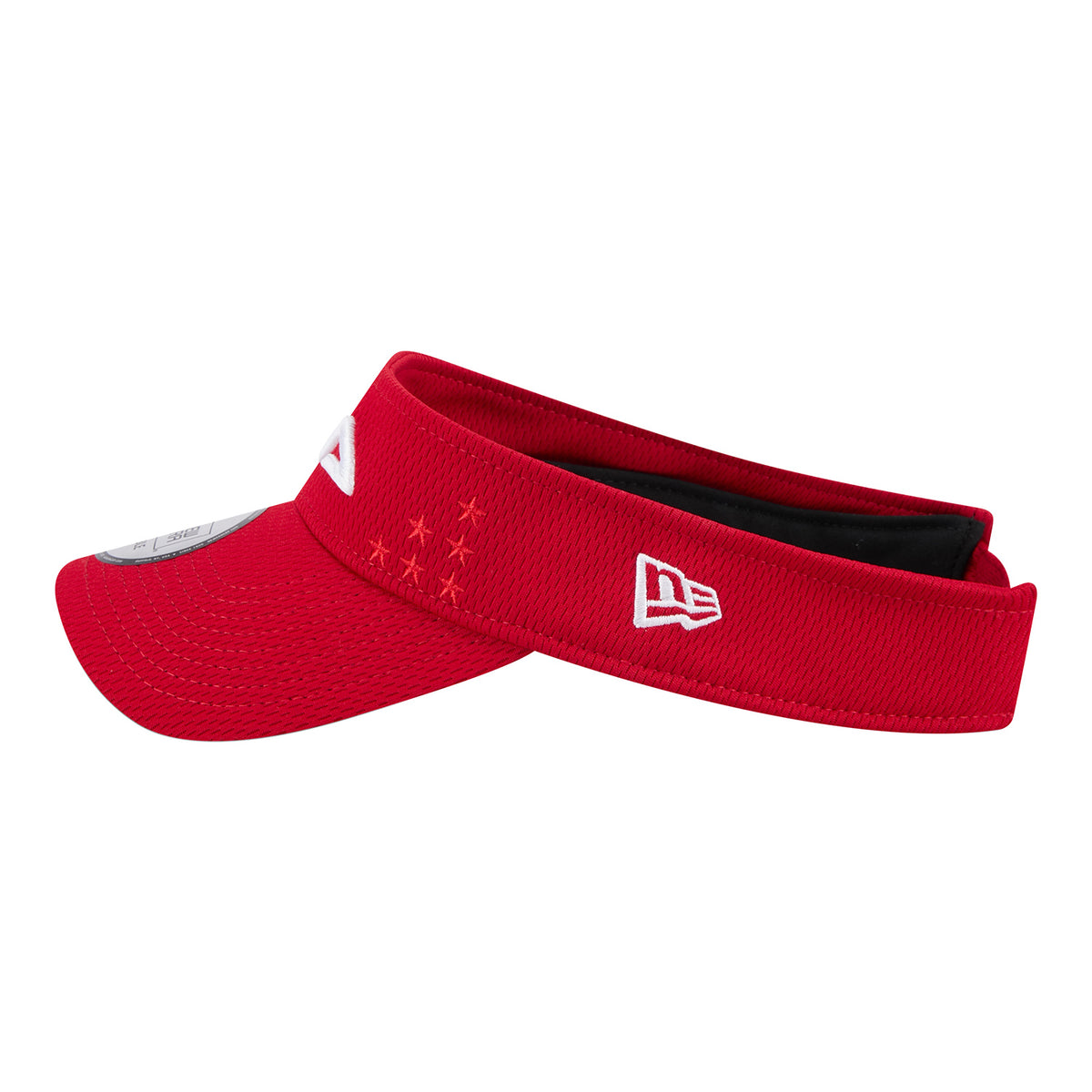 New Era 2025 Ryder Cup Team Visor in Red - Left Side View