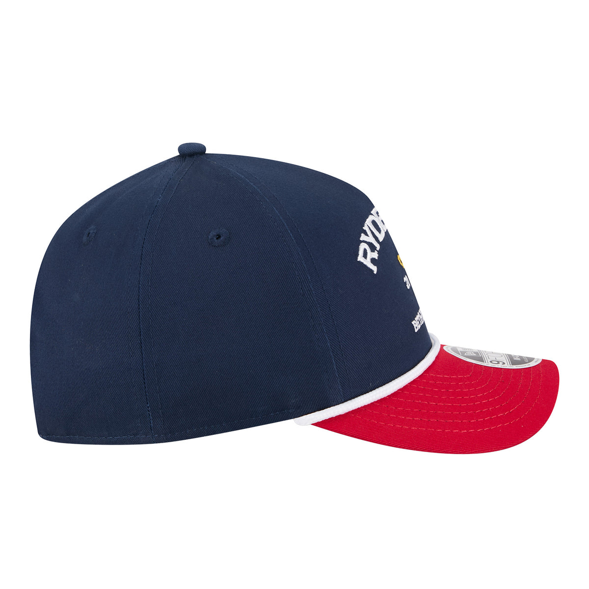 New Era 2025 Ryder Cup 9Forty Mid-Crown A-Frame Two Tone Rope Hat in Navy and Red - Right Side View