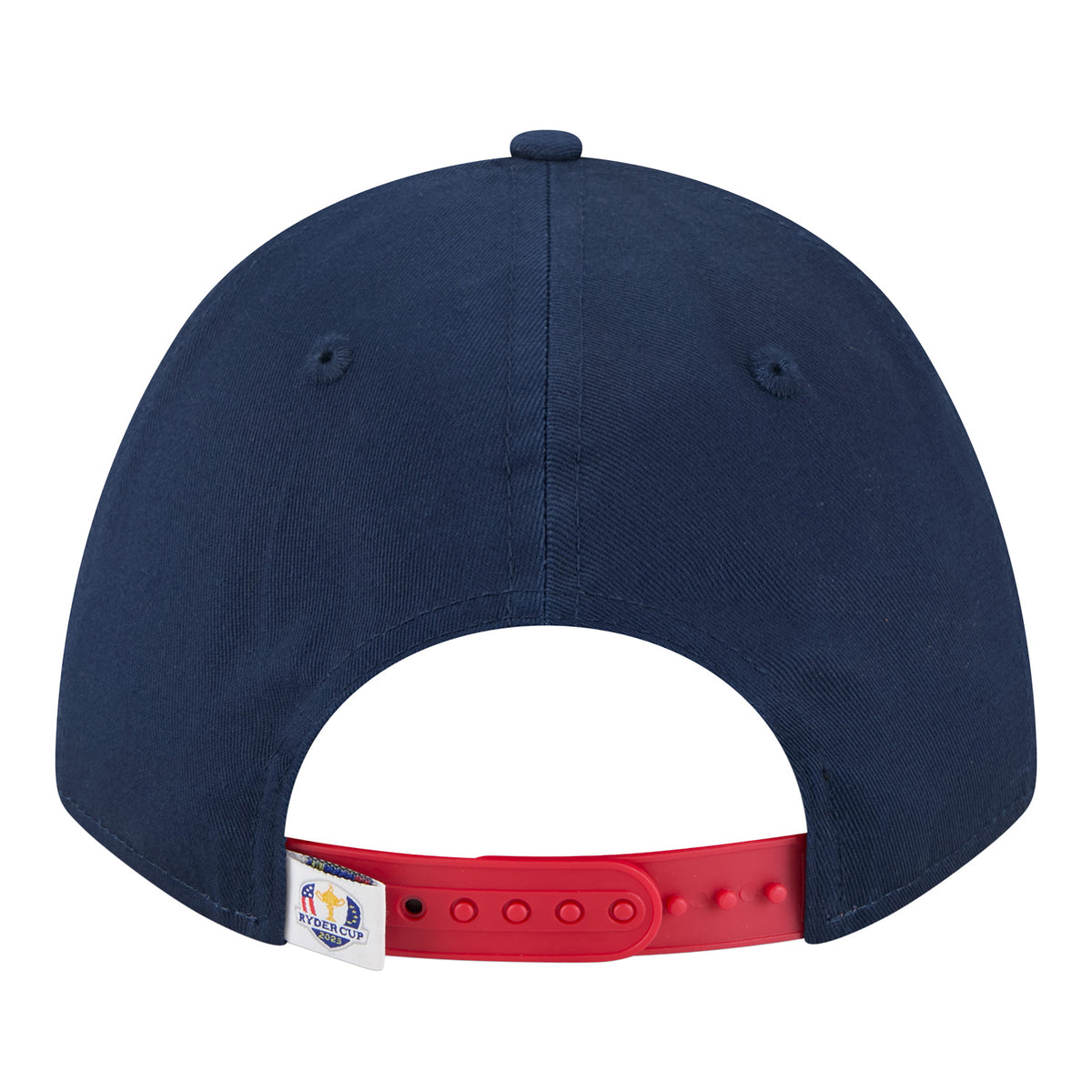 New Era 2025 Ryder Cup 9Forty Mid-Crown A-Frame Two Tone Rope Hat in Navy and Red - Back View