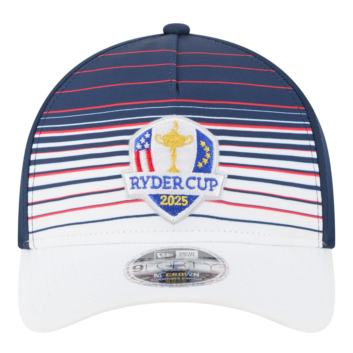 New Era 2025 Ryder Cup 9Forty Mid-Crown A-Frame Gradient Hat in Navy - Front View