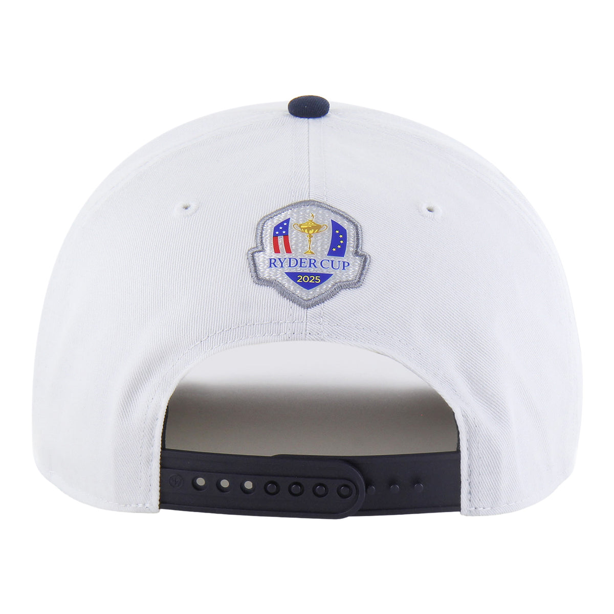 &#39;47 Brand 2025 Ryder Cup Overhand Hitch Rope Hat in White and Navy -Back View