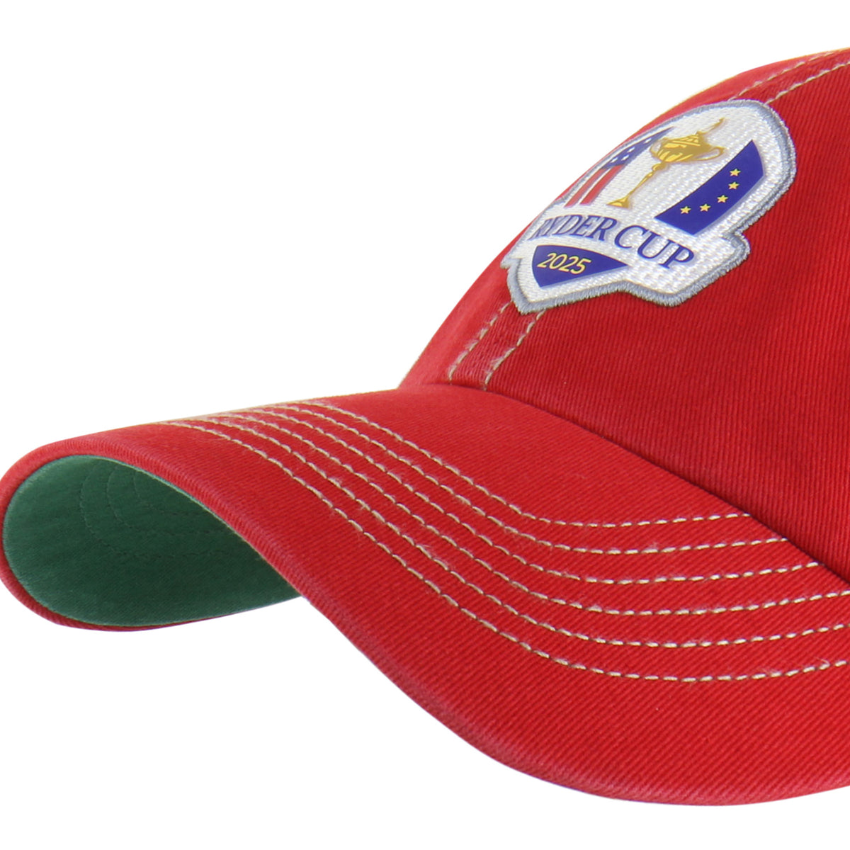 &#39;47 Brand 2025 Ryder Cup Trawler Clean Up Trucker Hat in Red - Bill Close Up