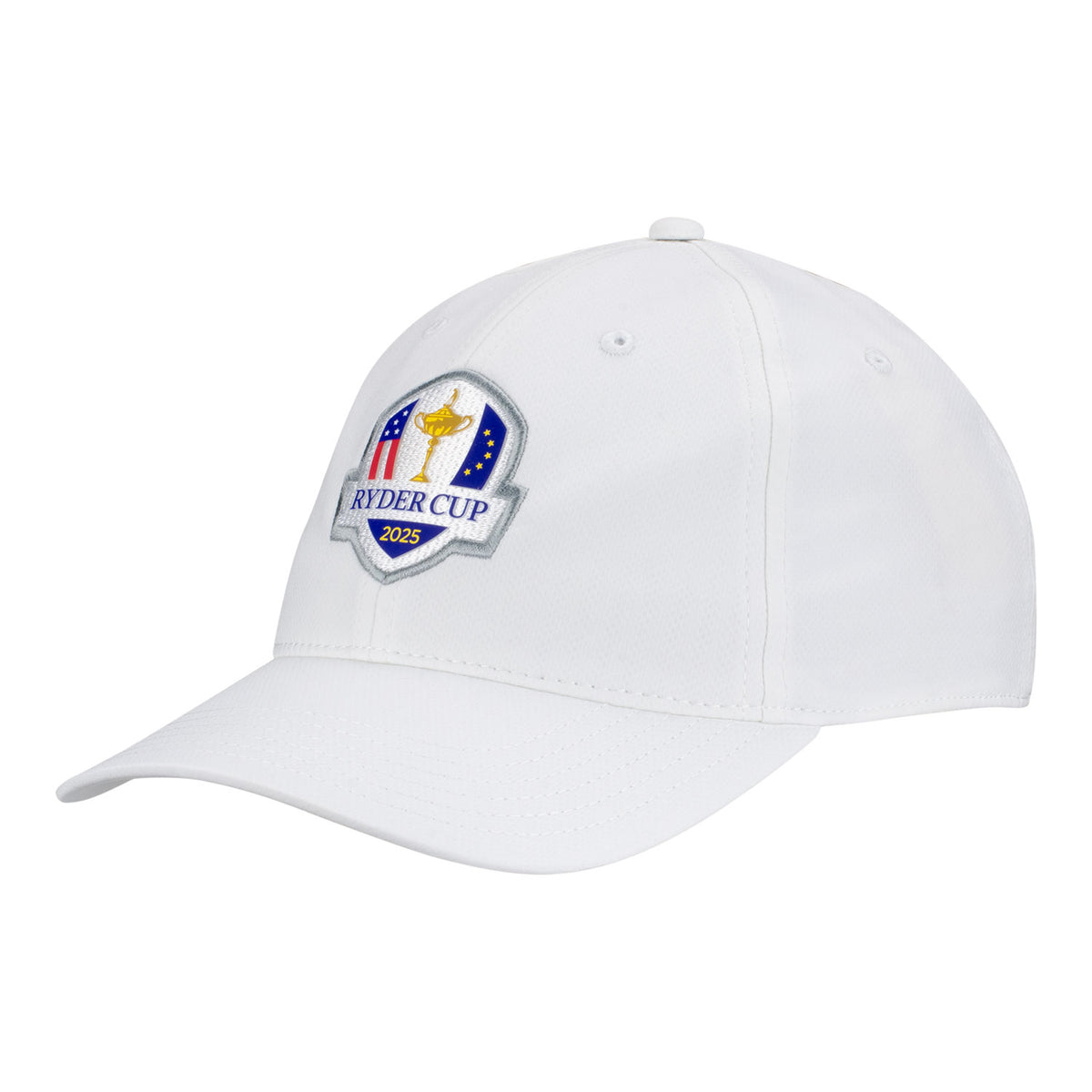 Ahead 2025 Ryder Cup Stratus Performance Hat in White - Angled Front Left View