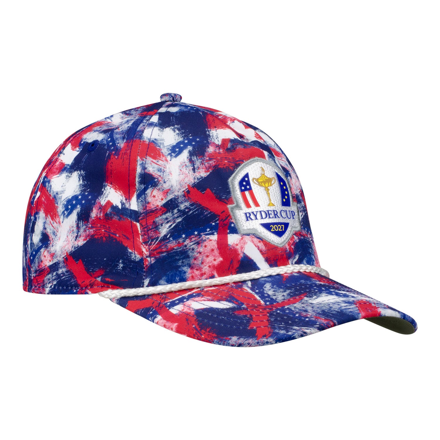 Imperial 2027 Ryder Cup Golden Hour Printed Rope Hat in Brush Flag - Angled Front Left View