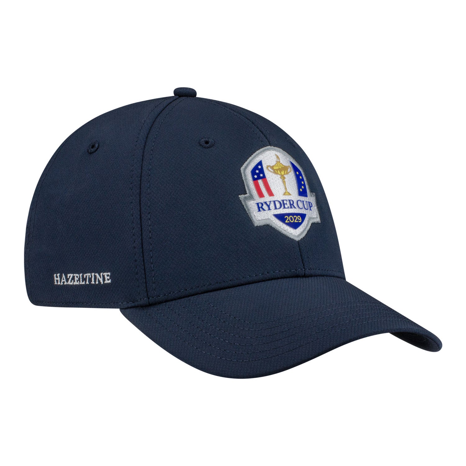 Ahead 2029 Ryder Cup Stratus Performance Hat in Navy - Front Right View