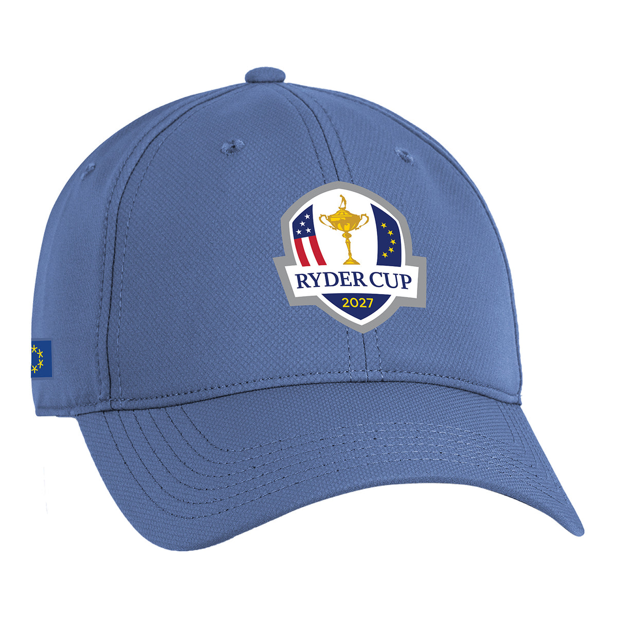 Ahead 2027 Ryder Cup Dual Flag Performance Hat in Mineral Blue - Front