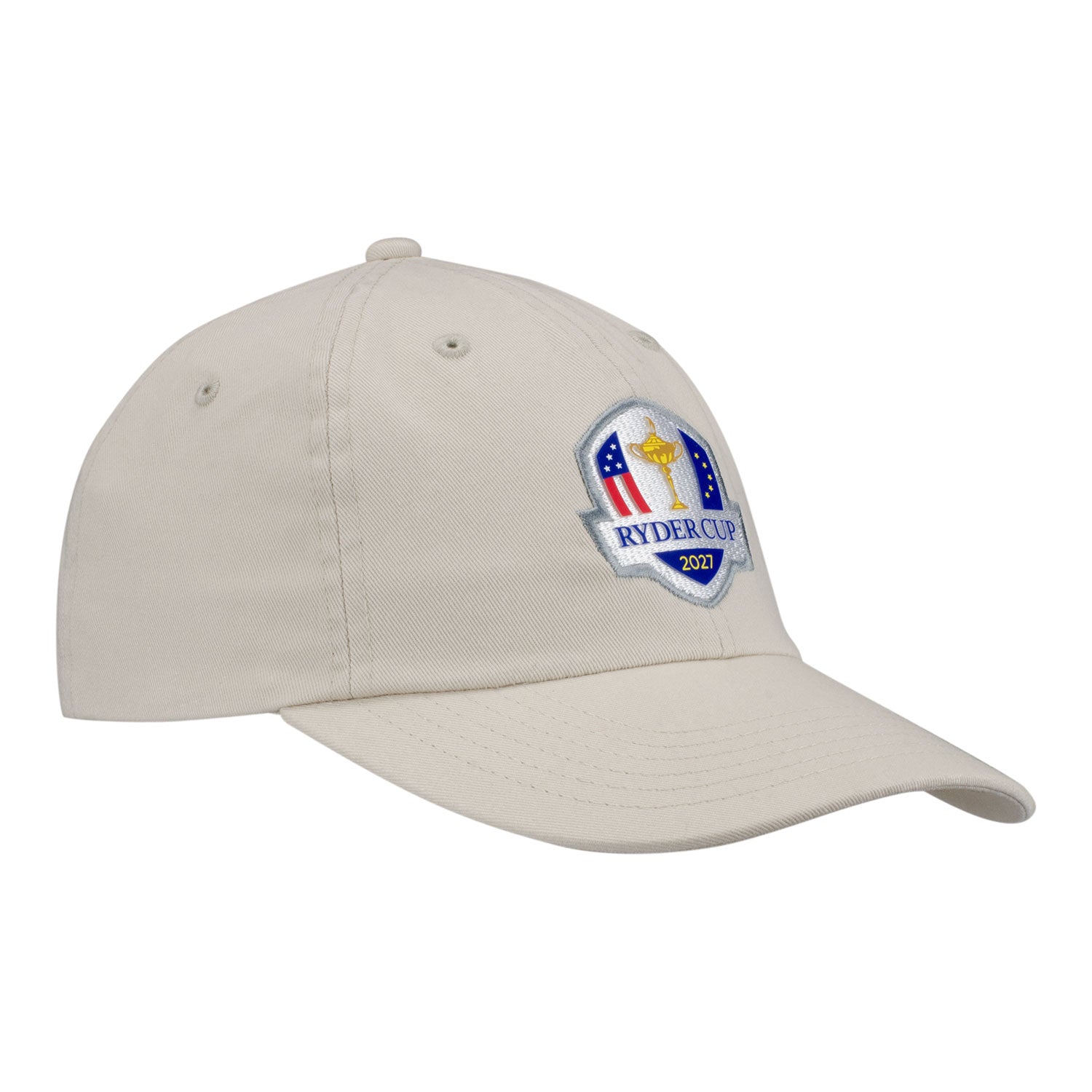 Imperial 2027 Ryder Cup Original Cotton Hat in Putty Beige - Front Left
