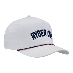Imperial 2027 Ryder Cup Wrightson Rope Hat in White, Navy, and Red - Front Right