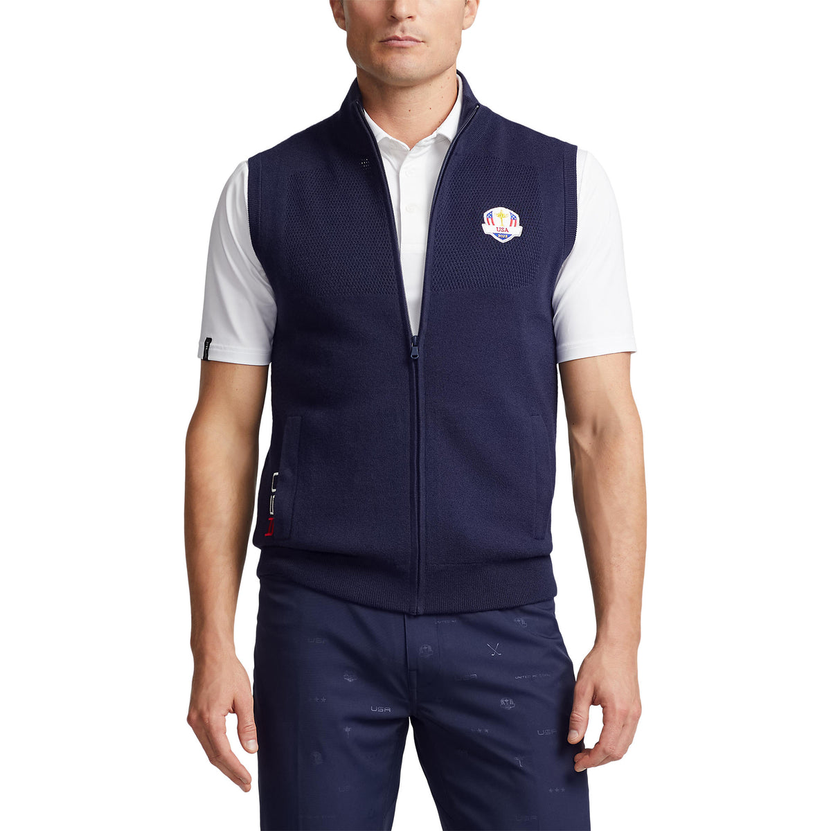 Ralph Lauren 2023 Ryder Cup Official Team Uniform Sweater Full Zip Vest