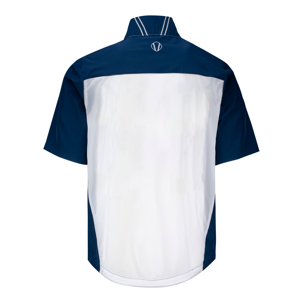 Sunice 2025 Ryder Cup George Wind-Resistant Short Sleeve Pullover in Pure White and Midnight - Back View