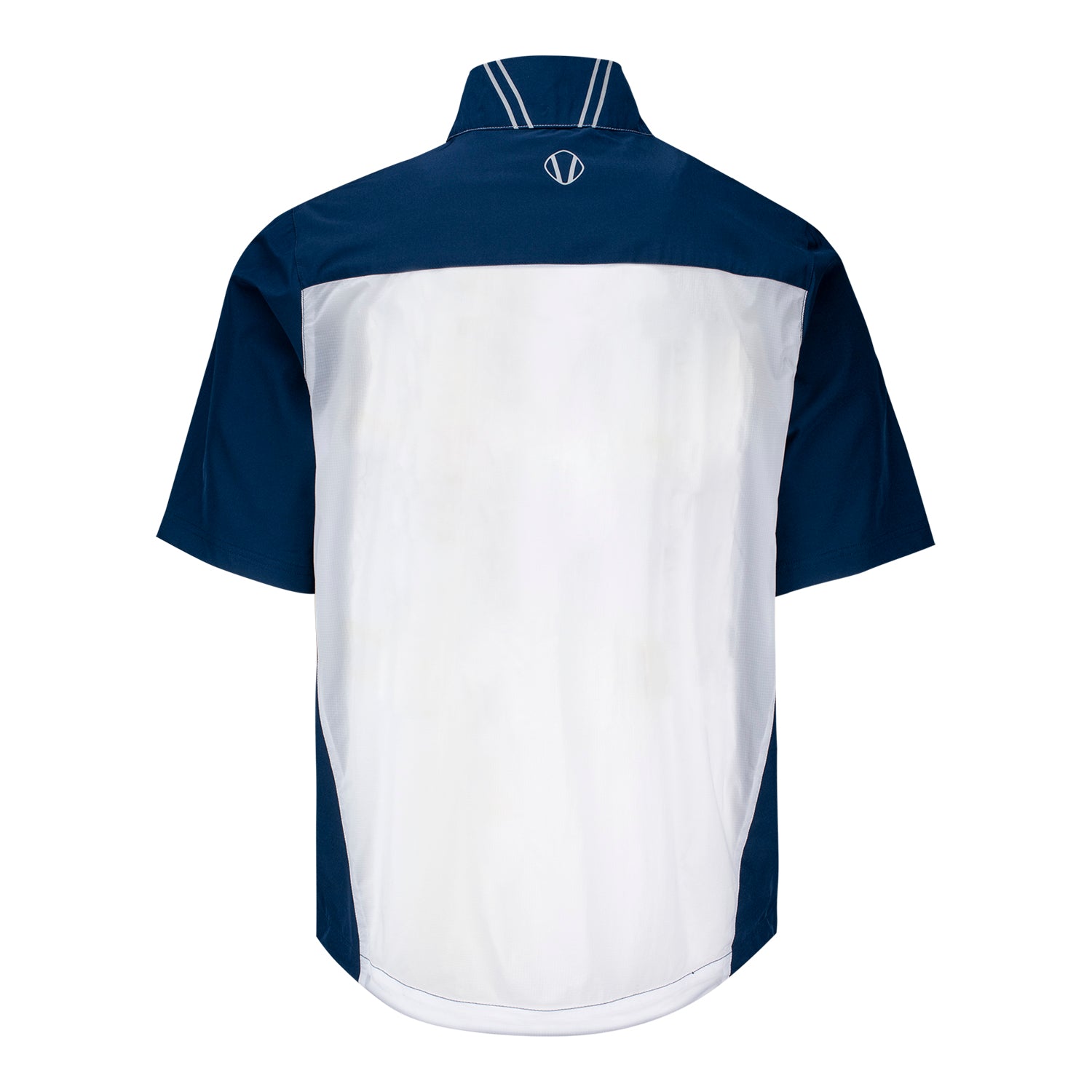 Sunice 2025 Ryder Cup George Wind-Resistant Short Sleeve Pullover in Pure White and Midnight - Front View