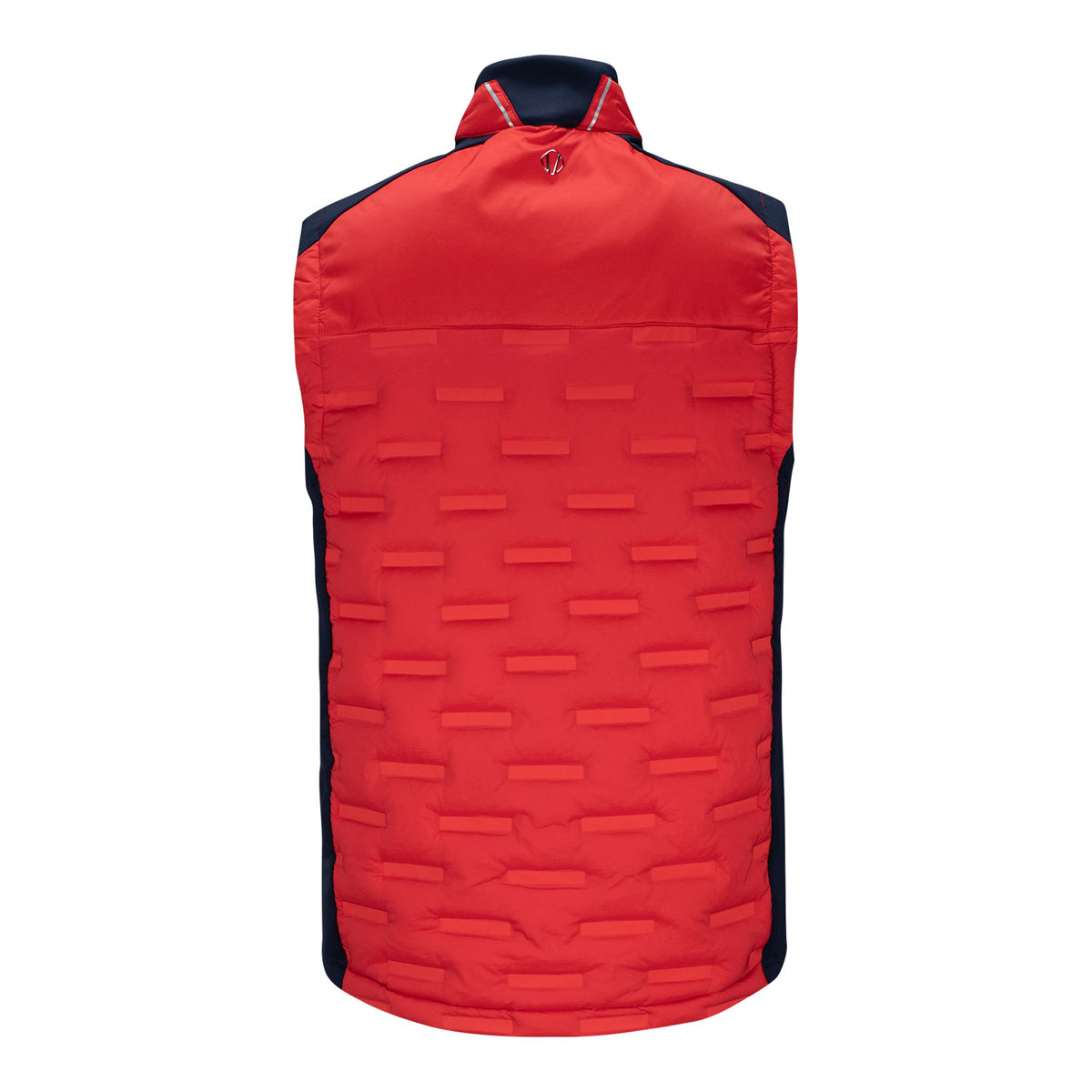 Sunice 2025 Ryder Cup Hamilton 2.0 Thermal Hybrid Vest in Scarlet Flame and Midnight - Back View