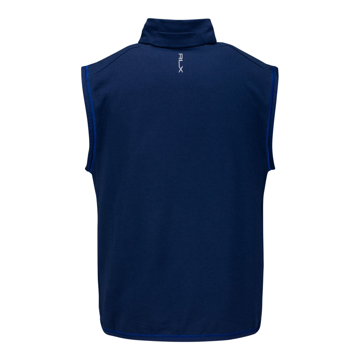 Ralph Lauren 2025 Ryder Cup Techy Terry Full Zip Vest in Refined Navy and Beach Royal - Back View