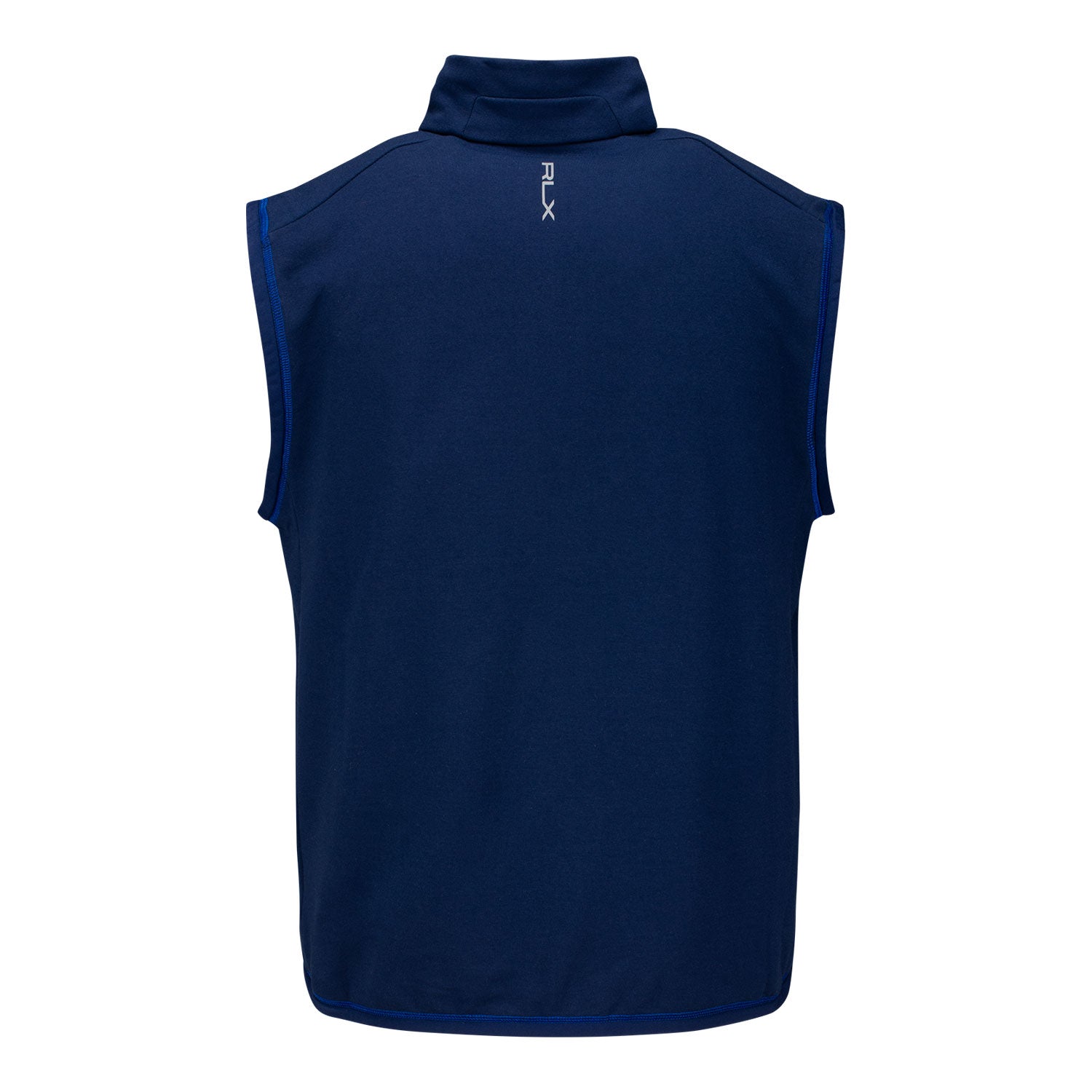 Ralph Lauren 2025 Ryder Cup Techy Terry Full Zip Vest in Refined Navy and Beach Royal - Front View