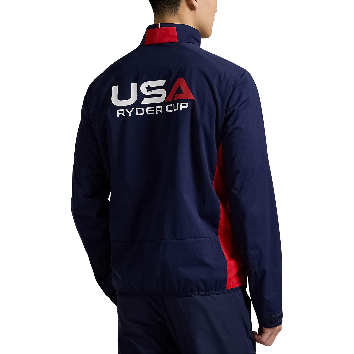 Ralph Lauren 2025 Ryder Cup Packable Jacket in Refined Navy Multi - Front View