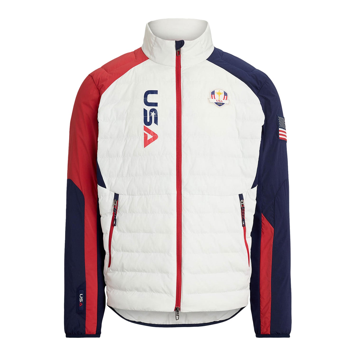 Ralph Lauren 2025 Ryder Cup Jacket in Ceramic White Multi - Front View
