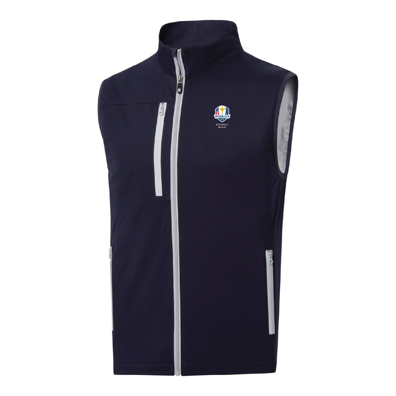 FootJoy 2025 Ryder Cup Temposeries Softshell Vest in Navy - Front View