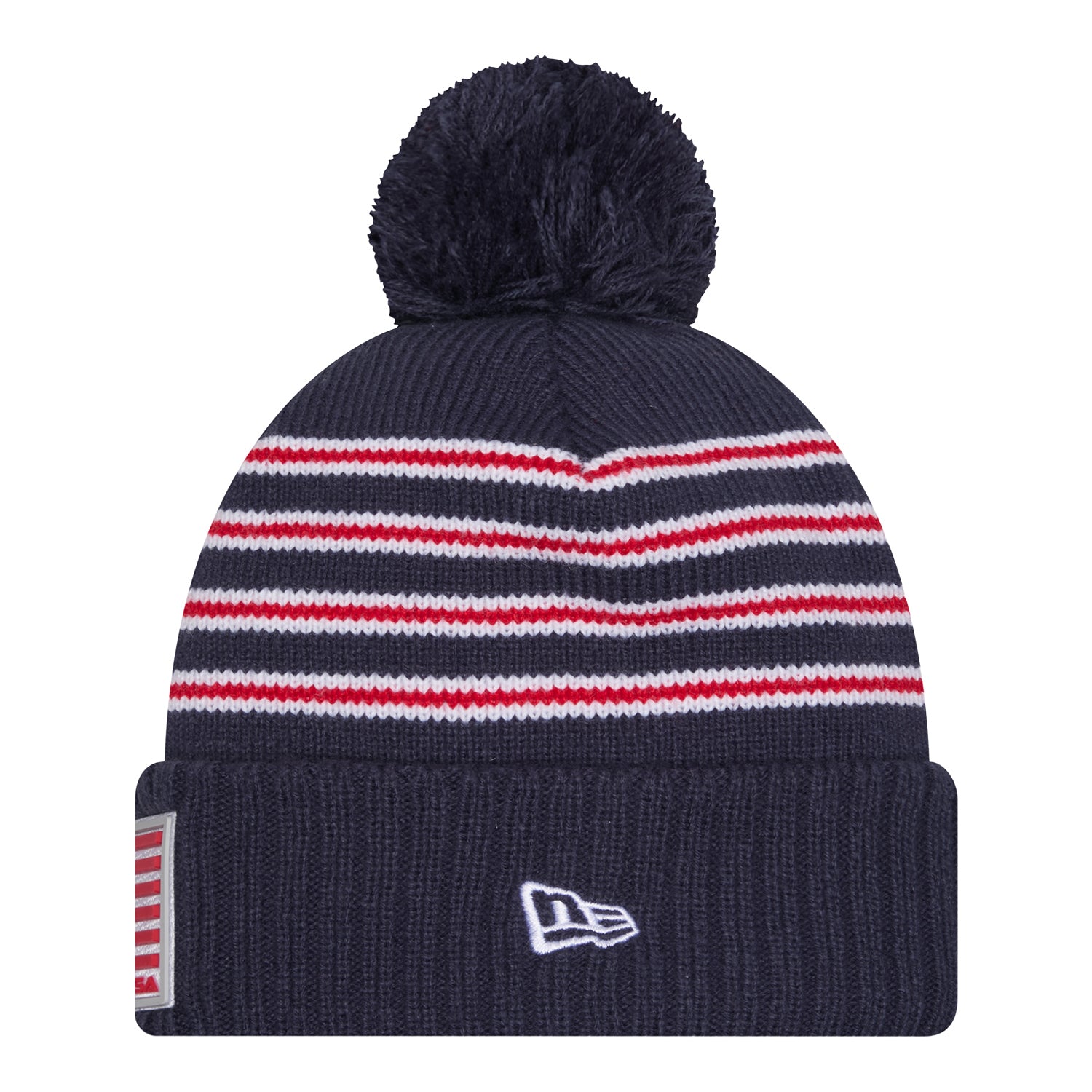 New Era 2025 Ryder Cup Team Pom Beanie in Navy - Front View