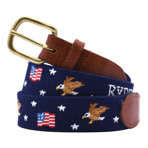 Smathers & Branson 2025 Ryder Cup Stitched Belt - Coiled View