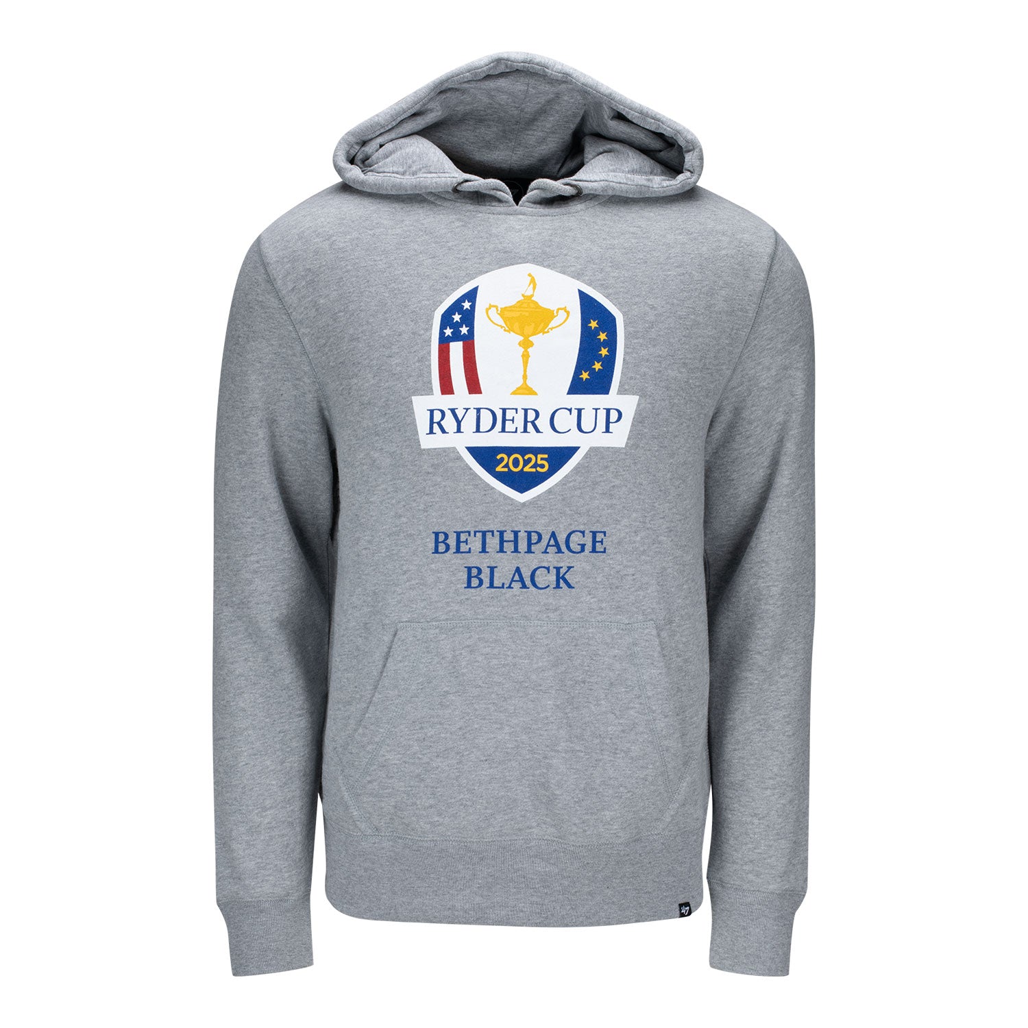 '47 Brand 2025 Ryder Cup Headline Hoodie in White Wash - Front View