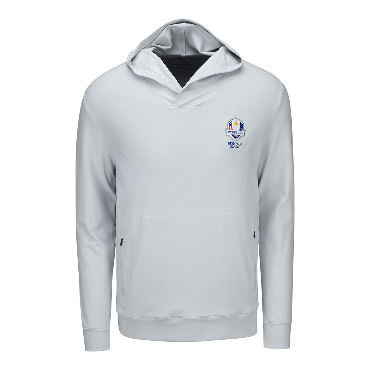 Sunice 2025 Ryder Cup Adam Hoodie in Down Grey Melange - Front View