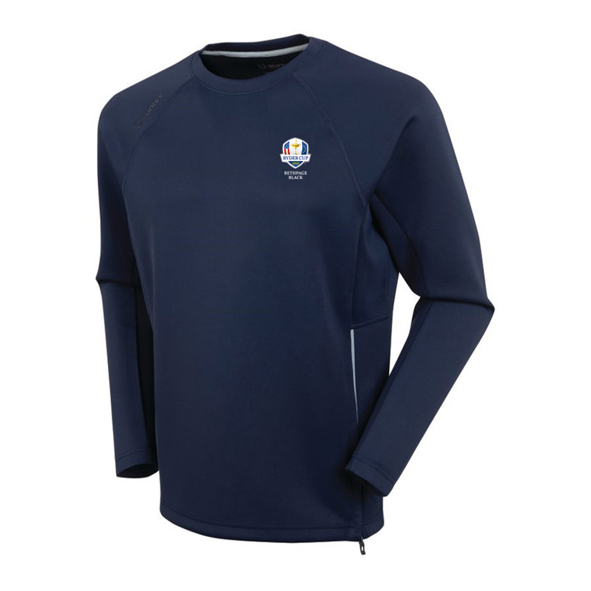 Sunice 2025 Ryder Cup Allendale 2.0 Water Repellant Crewneck Midnight - Front View