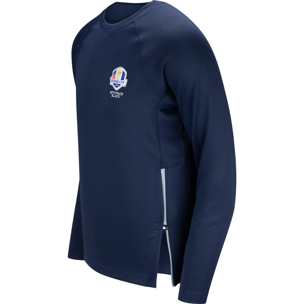 Sunice 2025 Ryder Cup Allendale 2.0 Water Repellant Crewneck Midnight - Left Side View