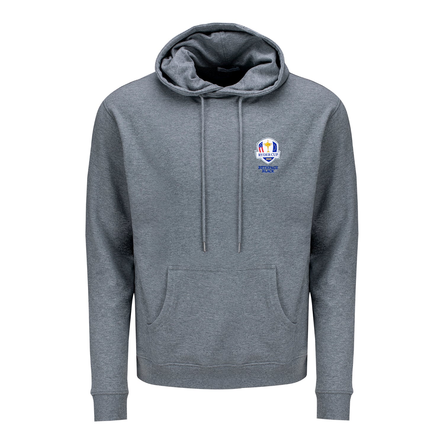 Peter Millar 2025 Ryder Cup Lava Wash Hoodie in Gale Grey - Front View