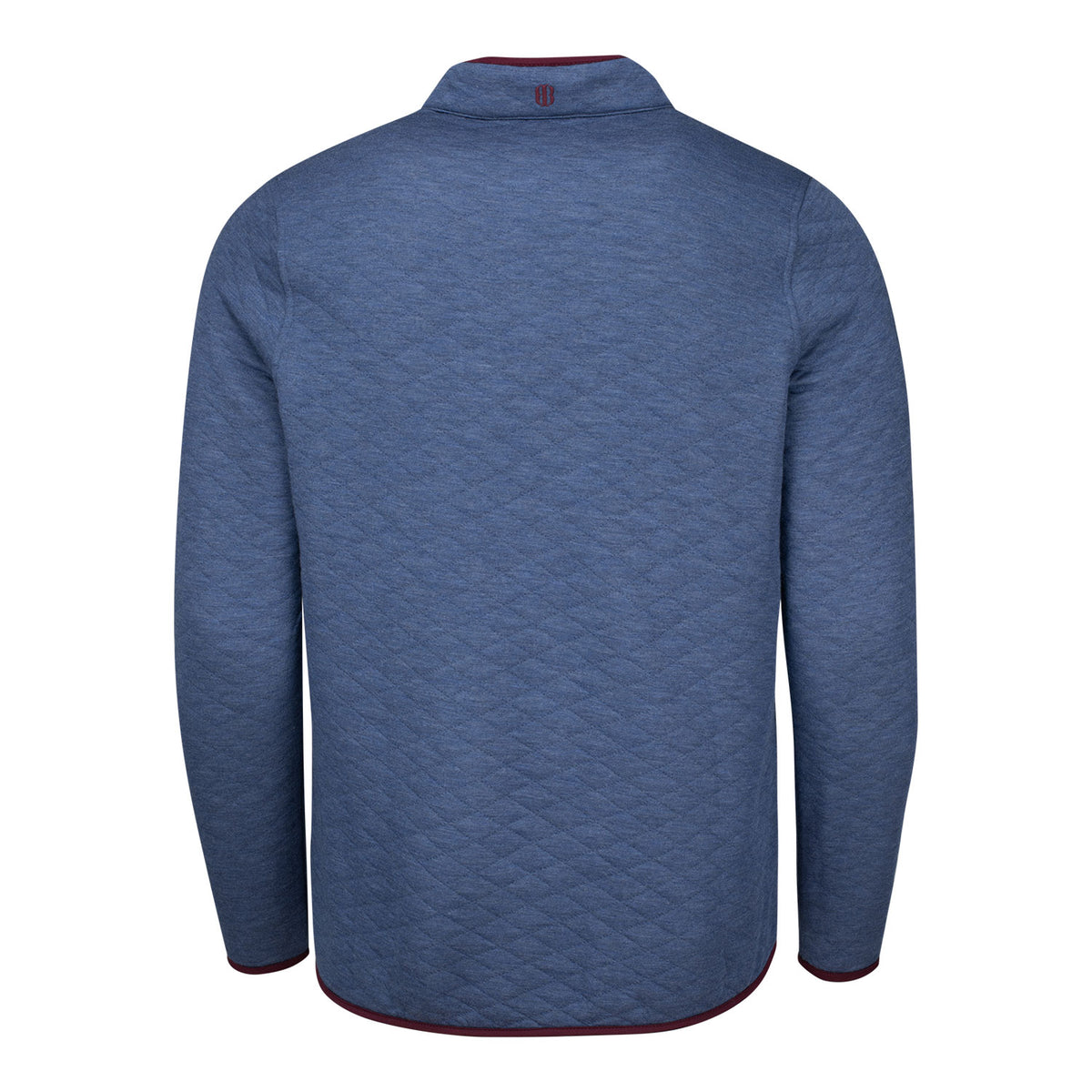 Holderness &amp; Bourne 2025 Ryder Cup Sullivan Quilted Quarter Snap in Heathered North Sea - Back View