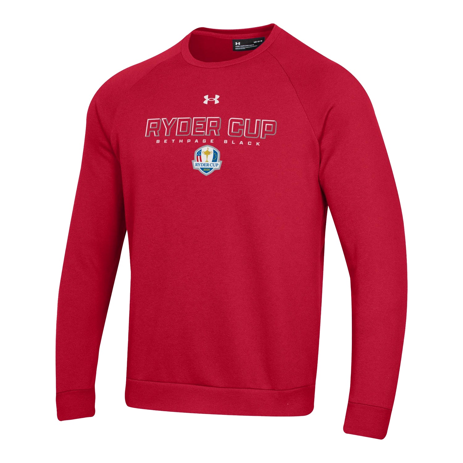 Under Armour 2025 Ryder Cup Embroidered Crewneck Sweatshirt in Red US