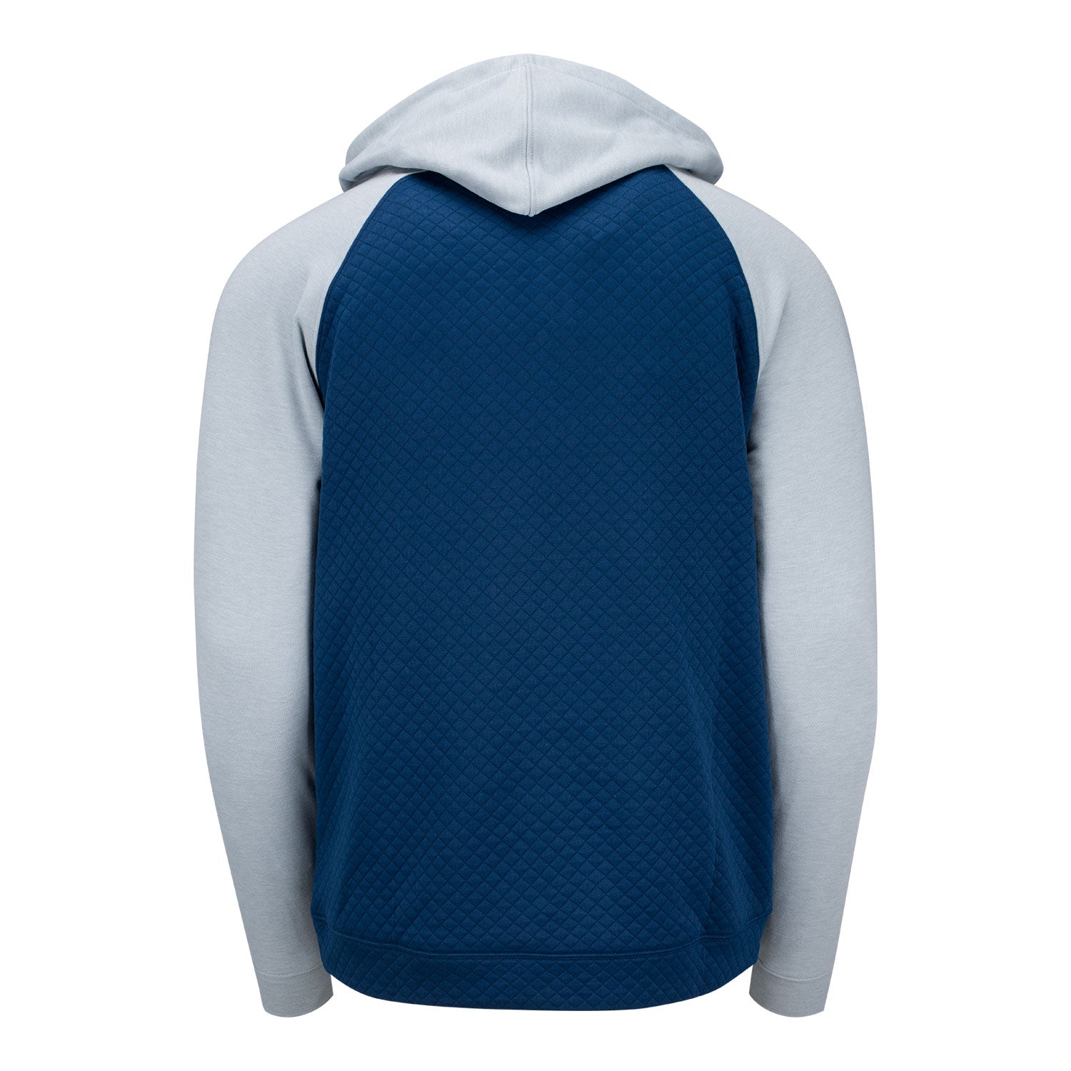 FootJoy 2025 Ryder Cup Hybrid Quarter Zip Hoodie in Navy and Grey - Front View